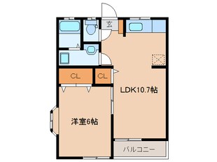 ウエストタウンⅠの物件間取画像